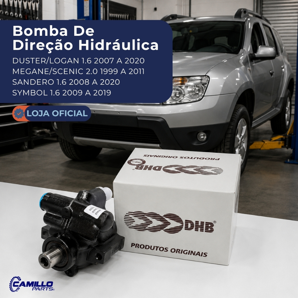 Bomba Direção Hidráulica Renault Duster Logan Sandero Megane Scenic Symbol 1.6 DHB
