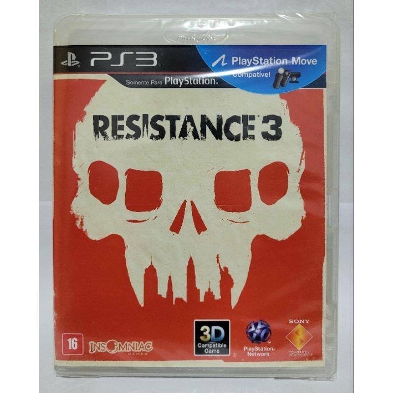Resistance 3, ( NOVO LACRADO ) jogo original para ps3