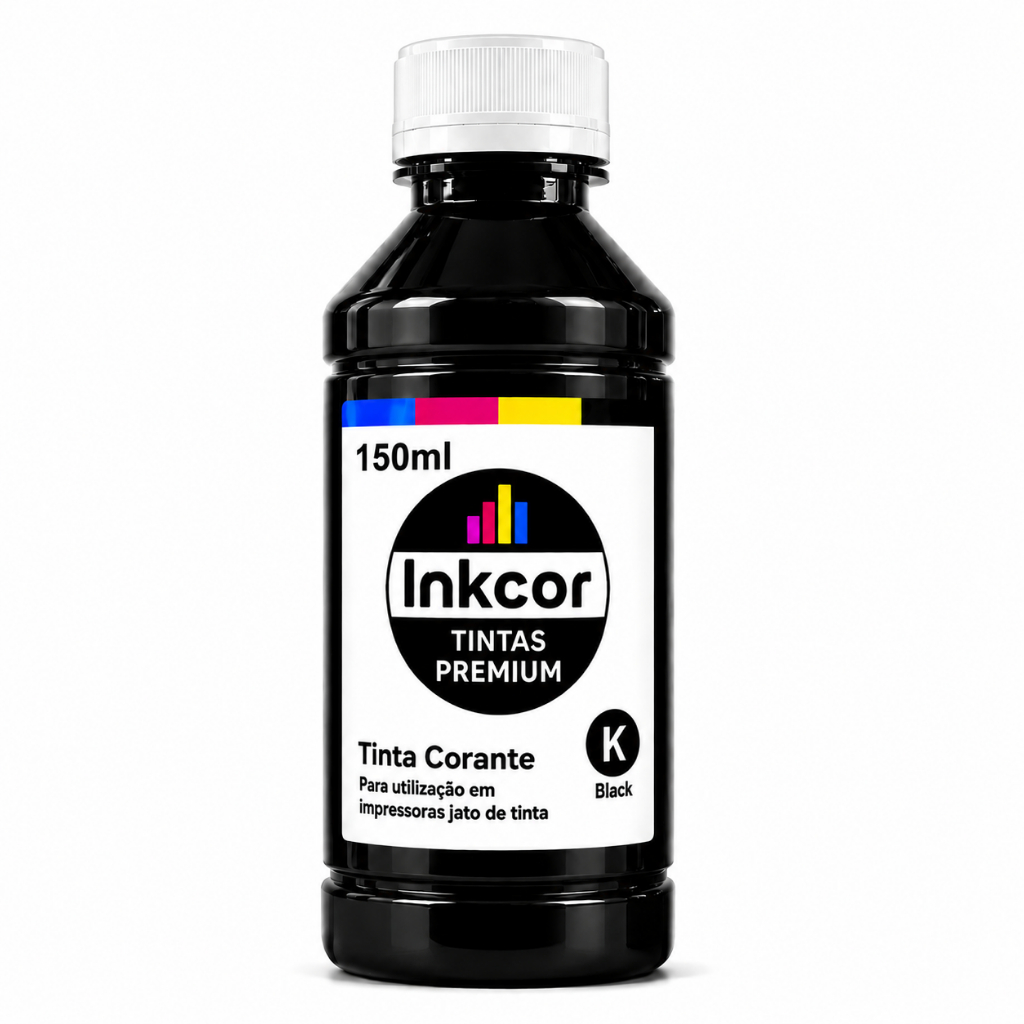 Tinta Recarga Cartucho Preto 668 667 664 662 Compatível Impressora HP 2774 2874 2975 Contém 150ml