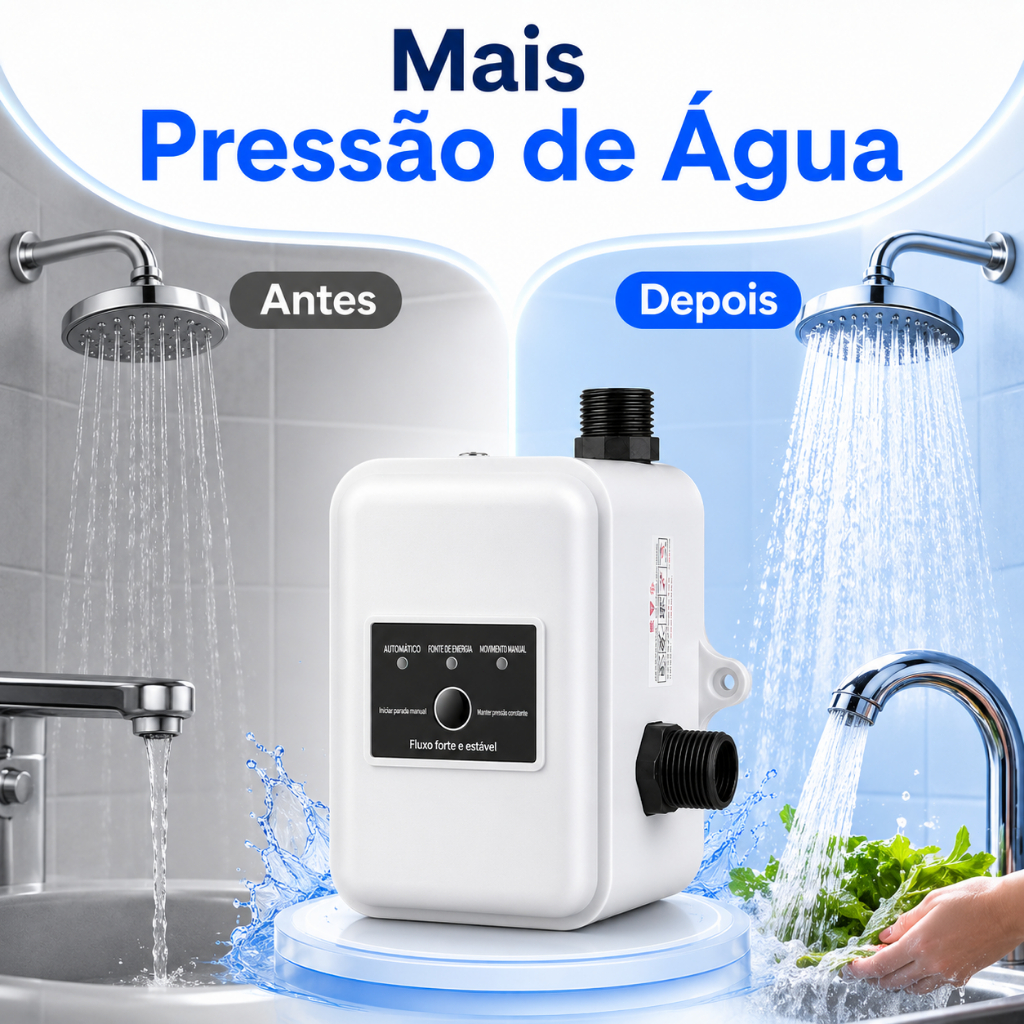 150W Bomba Pressurizadora Automática Silenciosa 24V para Chuveiro, Torneira e Banheiro | Instalação Fácil · foto 2
