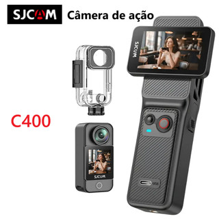 SJCAM C300/C400 Câmera de Ação de Bolso à Prova D'água até 30 m, Tela Sensível ao Toque HD de 1,3"