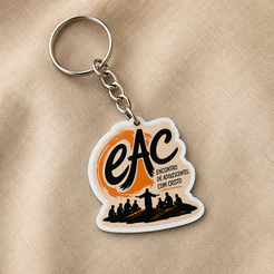 Kit Chaveiros EAC - Encontro de Adolescentes com Cristo - Lembrancinha Religiosa em MDF