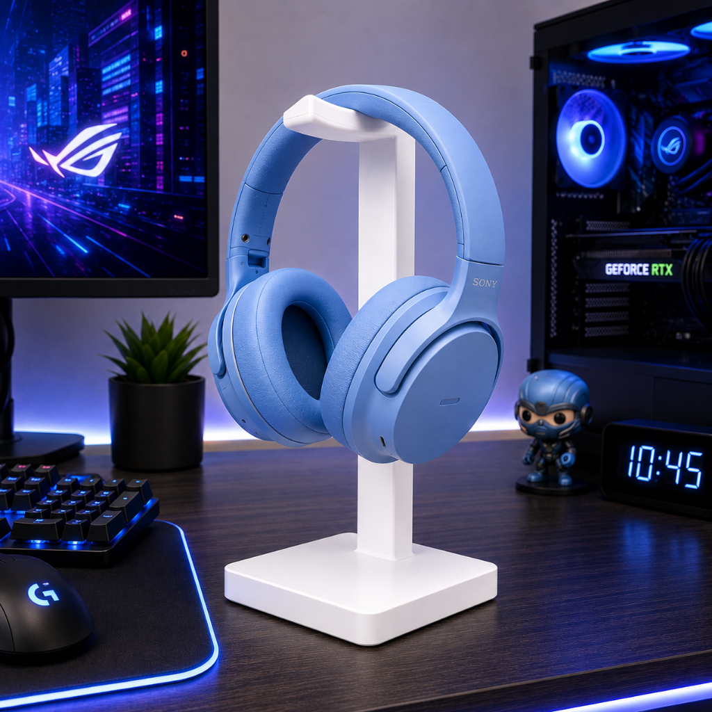 Suporte Do Fone De Ouvido Economia Espaço Gaming Headset Rack Desktop Organizador Display Cabide Gamer Luxo