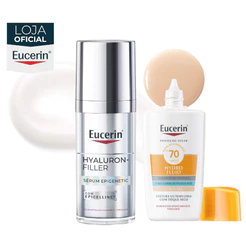 KIT EUCERIN Sérum Facial Anti-idade Epigenetic 30ml + Sun Protetor Solar Facial Hydro Fluid Cor Clara FPS 70 50ml