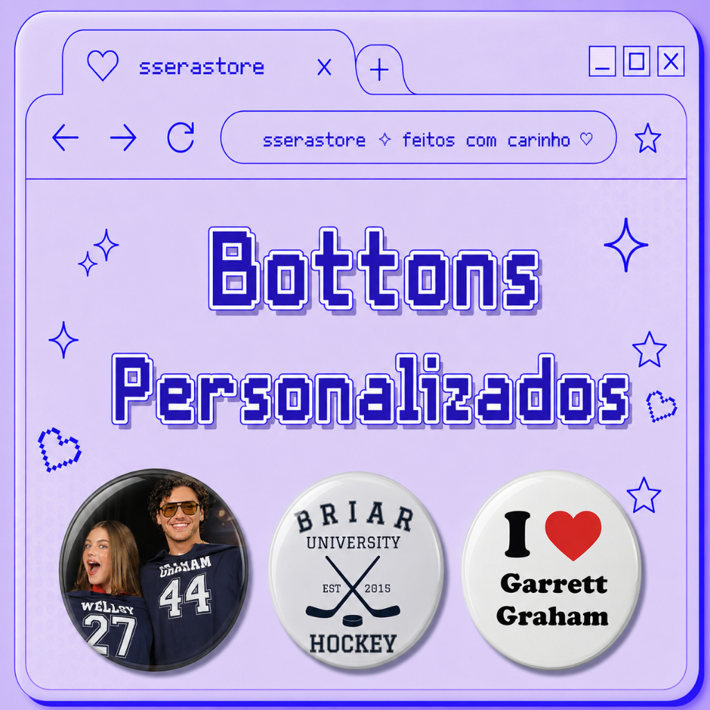 Botton Bottom Broche Personalizado Off Campus Hannah Garrett Graham Allie Dean Tucker Logan Aesthetic Série Livros
