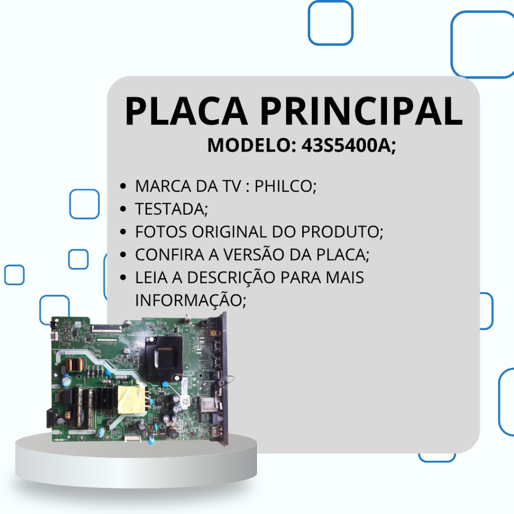 PLACA PRINCIPAL 43S5400A TV PHILCO