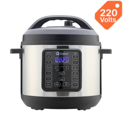 Panela de Pressão Elétrica Digital Gallant 6L GPP06 15 Funções Clique E Pronto Inox 1000W 220V