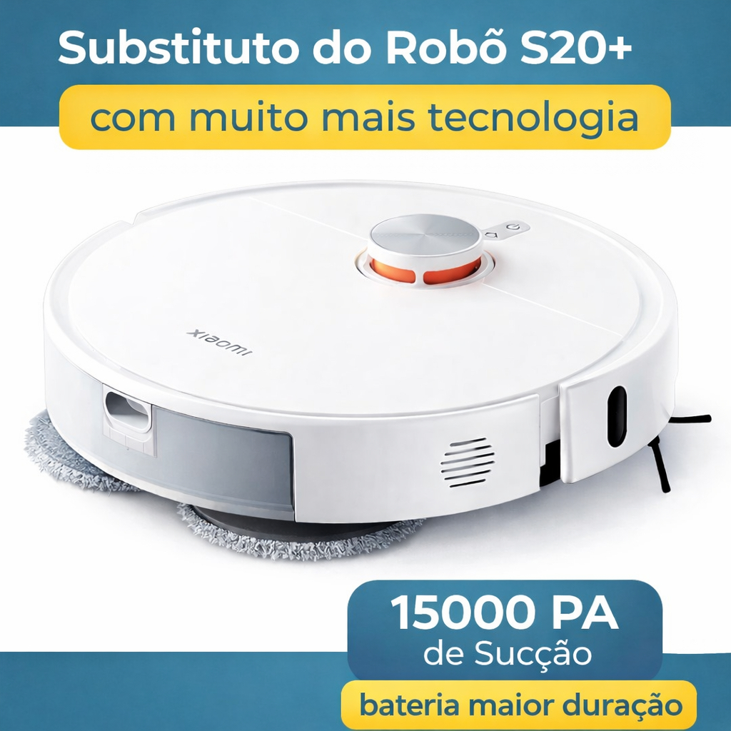 Robô Aspirador Xiaomi S40 Pro Bivolt Alexa Inteligente Automático