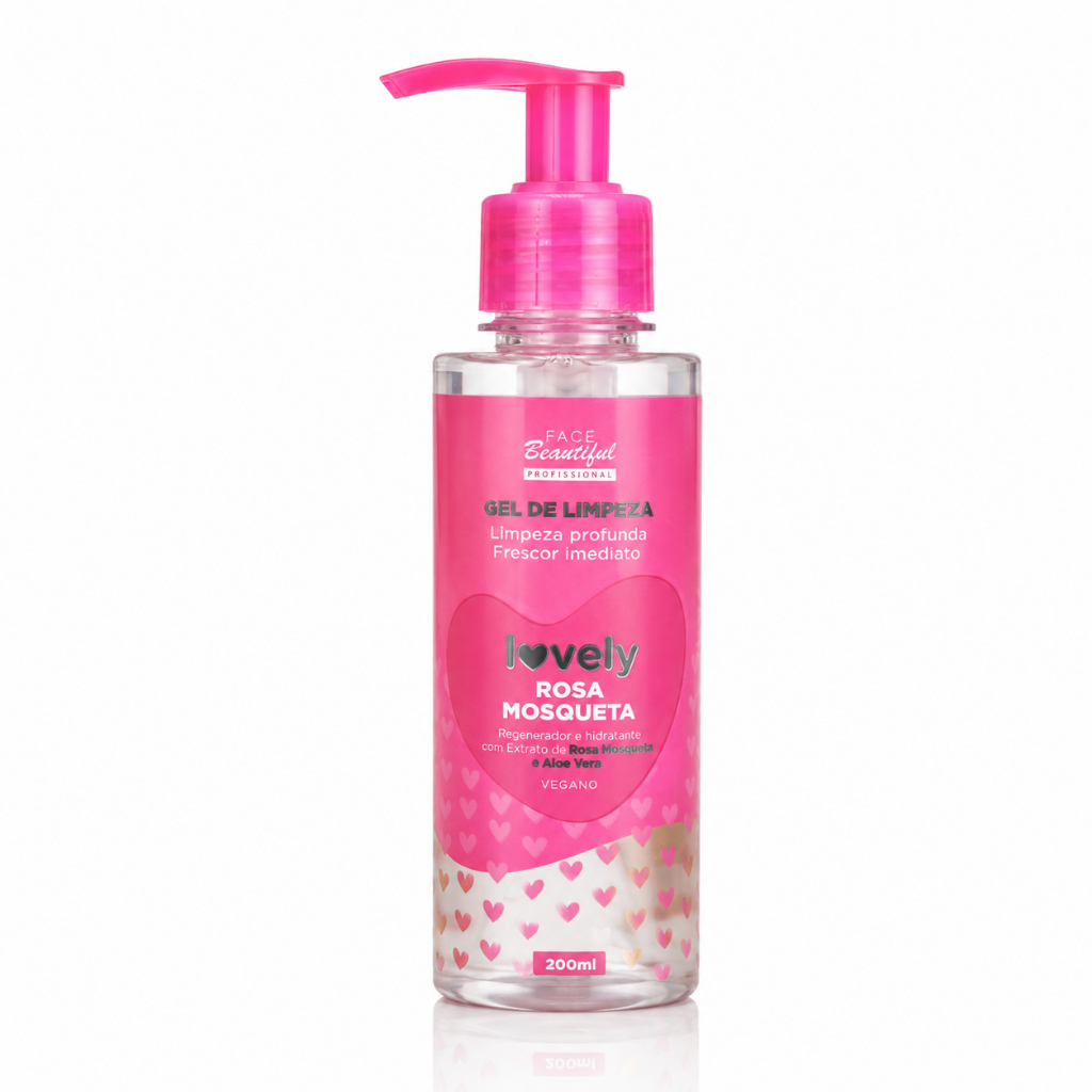 Gel de Limpeza Facial Skin Care Lovely Face Beautiful 200ml