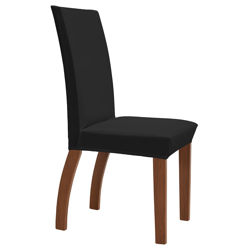 Capa de Cadeira Malha Gel Ajustável Kit 4 Peças Preto MR Enxovais Impermeável Lavável Sala Jantar