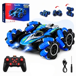 Carrinho Controle Remoto Recarregável Brinquedo 9 Funções Looping 4x4 Drift Gira 360 Graus Kizumba