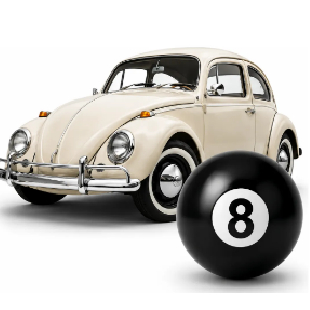 Manopla Câmbio Bola 8 Bilhar Fusca Gol Passat Kombi Opala 3d