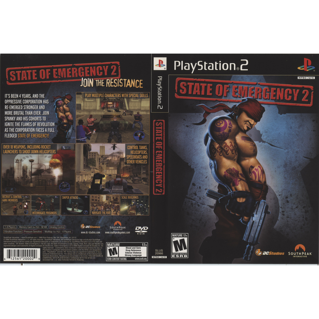 State of Emergency 2 - Jogo para PS2 em DVD