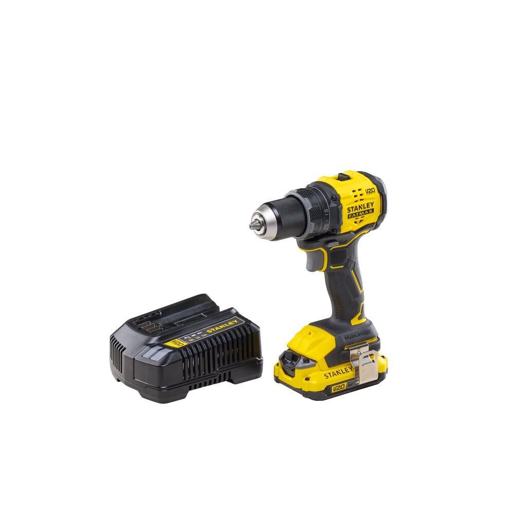 Parafusadeira e Furadeira STANLEY SBD714D1K 13mm 20V Com Bateria, Carregador e Maleta 110V