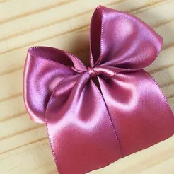 Kit com laços de cetim n°9 na cor rosé para lembrancinhas, festas e artesanatos em geral