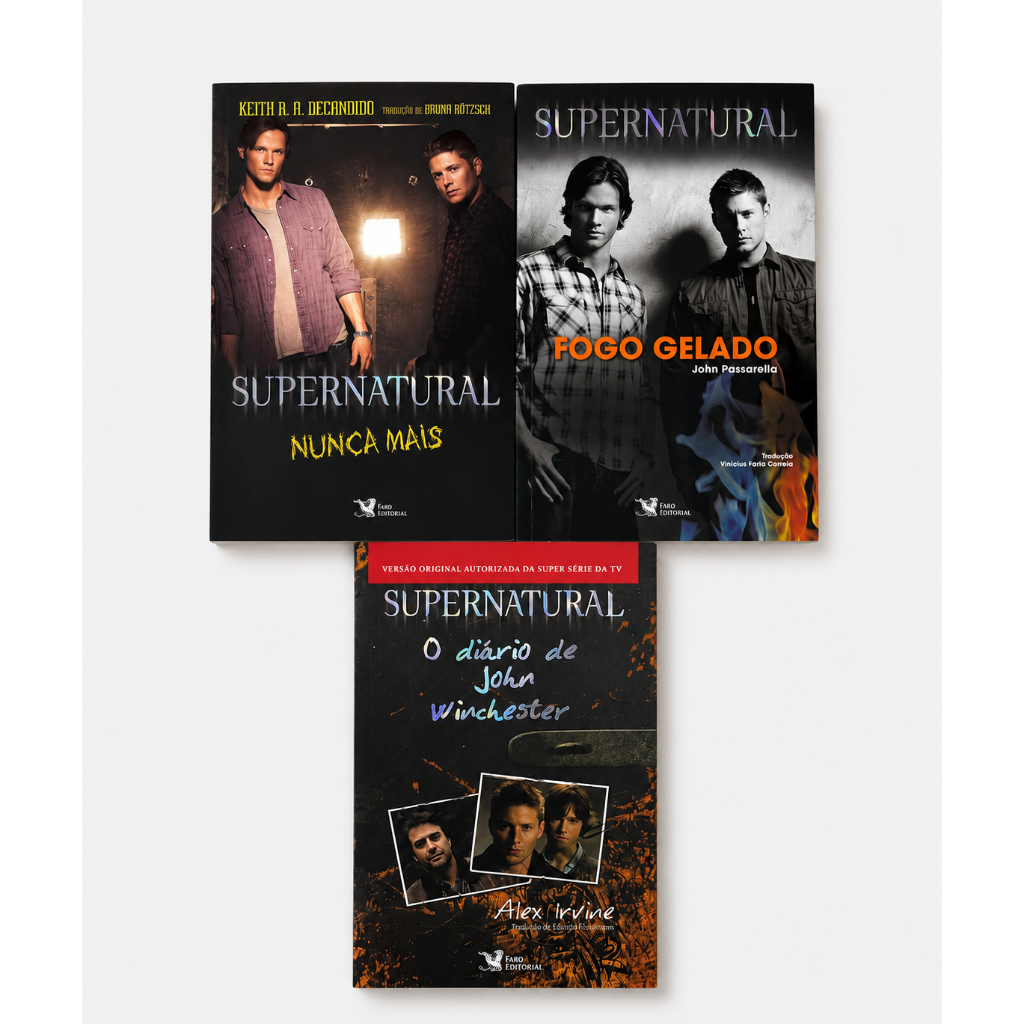 Kit 3 Livros SUPERNATURAL Edição Oficial