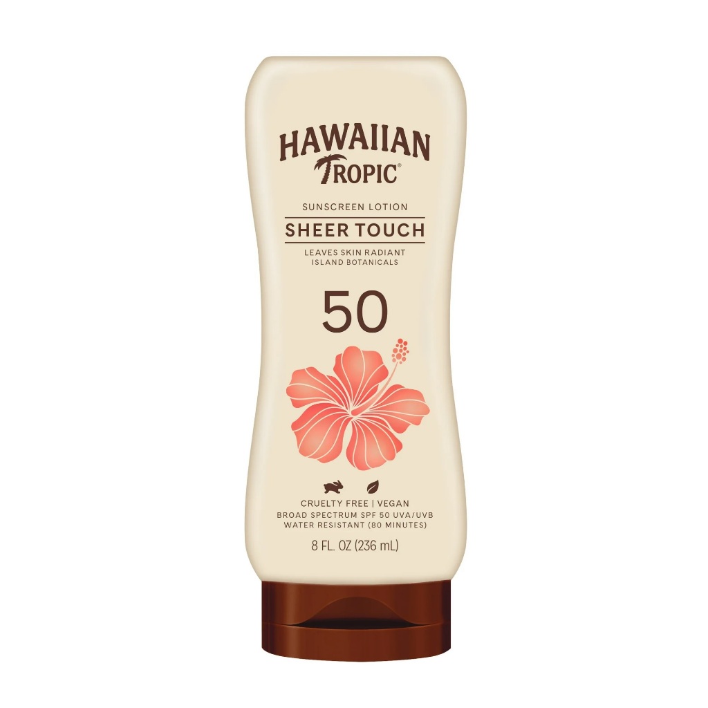 Loção Protetora Solar Hawaiian Tropic Sheer Touch Ultra Radiance FPS 50, 236ML