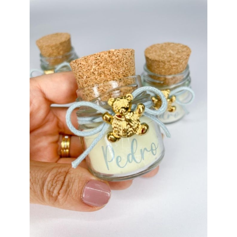 10 Mini Velas Aromáticas Personalizadas | Lembrancinha Nascimento, Maternidade, Batizado, Chá de Bebê e Aniversário