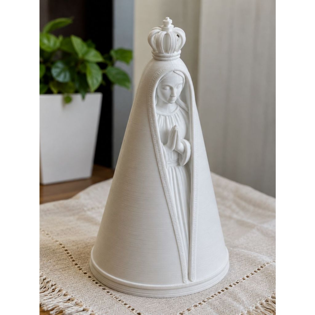 Santa Nossa Senhora Aparecida Decorativa em Impressão 3D | Decoração Religiosa