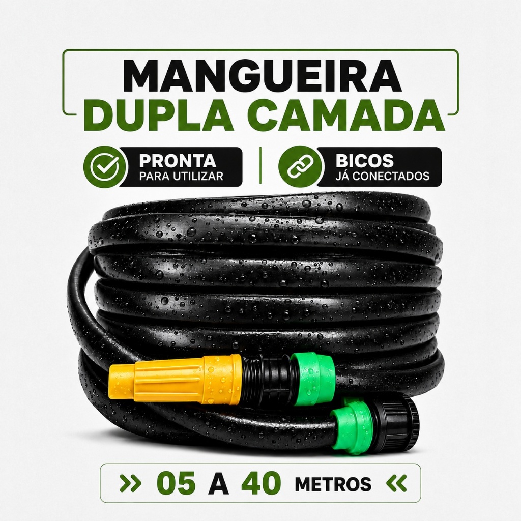 Mangueira De Jardim Anti-Torção Não Dobra Flexível - 05 a 40 Metros