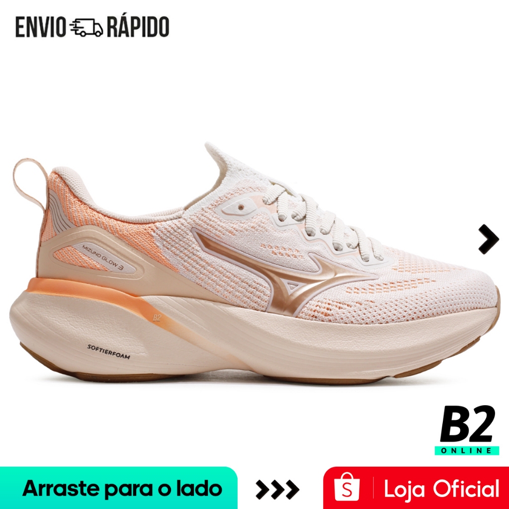 Tenis Mizuno Glow 3 Feminino Original com Nota Fiscal e Garantia