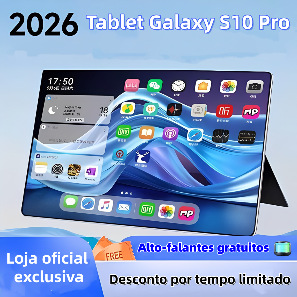 Tablet Galaxy S10 Pro de 11,6 polegadas, 12 GB + 512 GB, bateria de 8.800 mAh, sistema Android, promoção por tempo limit