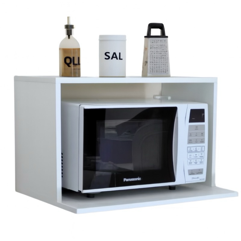 Nicho Para Microondas E Forno Armário Suspenso De Cozinha Branco MDP