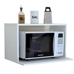 Nicho Para Microondas E Forno Armário Suspenso De Cozinha Branco MDP