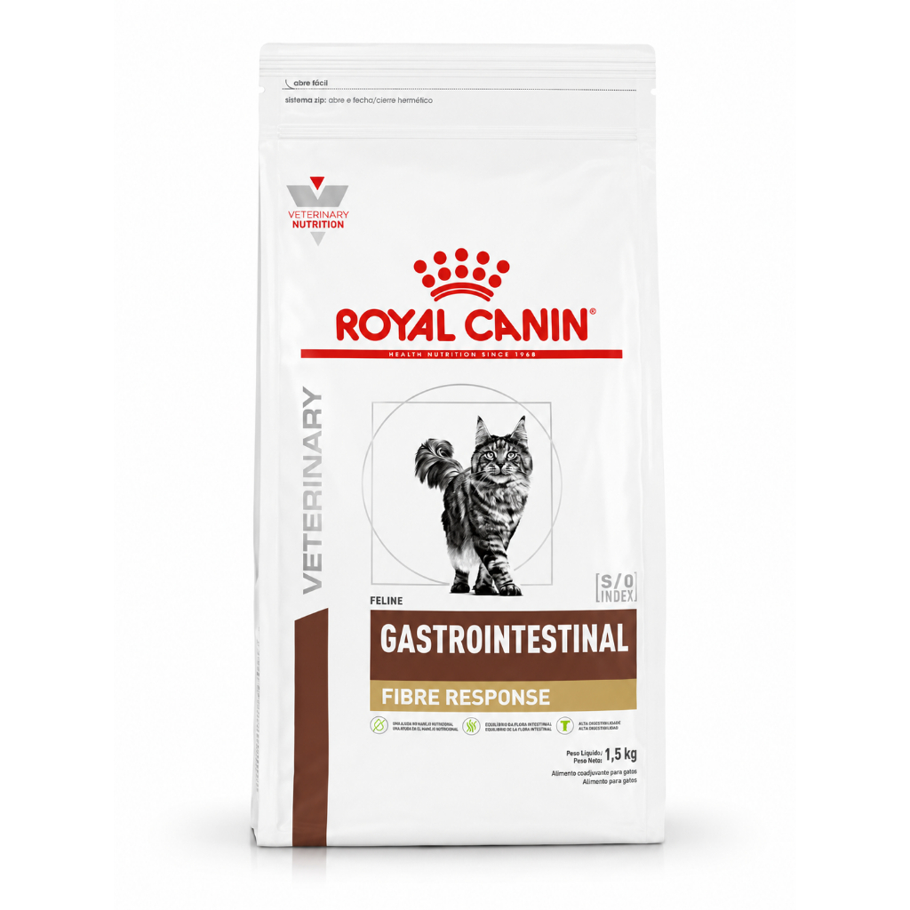 Ração Royal Canin Fibre Response Gatos Adultos Intestino Sensível 1,5kg