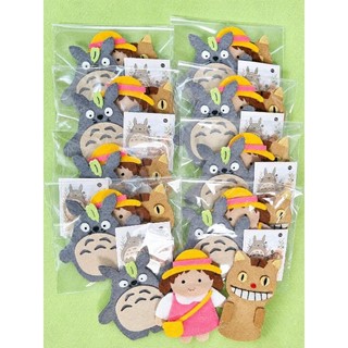 kit 10 Dedoches Totoro com 3 Personagens Estúdio Ghibli