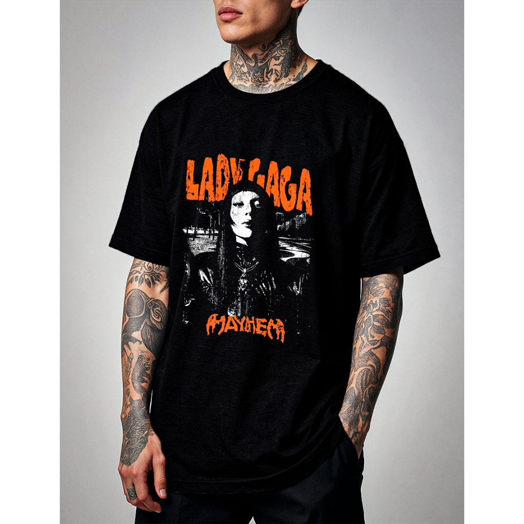 Camiseta LADY GAGA MAYHEM 100% Algodão Unissex Diva Pop Música Cantora