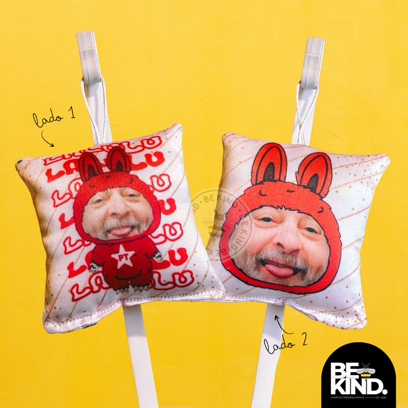 Chaveiro Personalizado Divertido 8x8 LALULU LULA Dupla Face Meme Humor (Feito artesanalmente/Criação paródica)