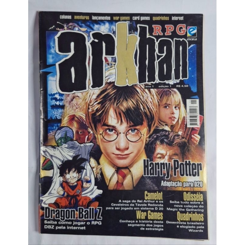 Revista Arkhan RPG 01 Harry Potter livro dungeons Dragons Vampire Editora Escala
