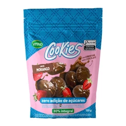 Cookies Morango Coberto Zero Açúcar Vitao 120 g - Integral