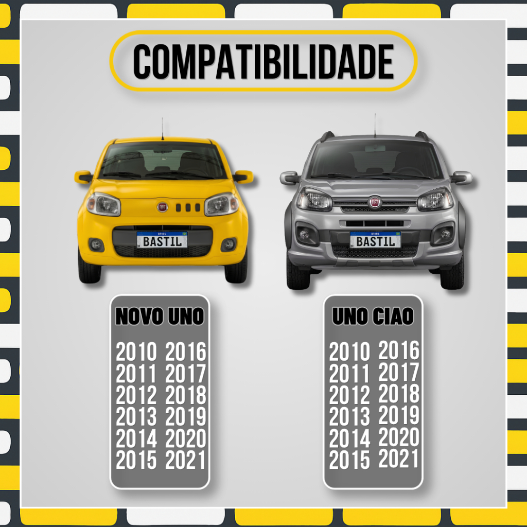 Par Amortecedor Mola A Gás Porta Mala Tampa Traseira Uno 2010 Até 2021 — imagem 2 de 2
