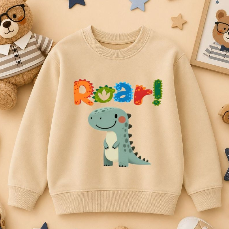 MOLETOM INFANTIL MENINO DINOSSAURO
