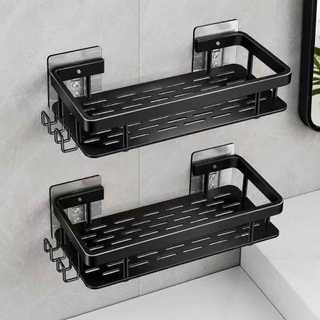 1/2/3 Suporte De Shampoo Preto Organizador Alta qualidade Prateleira De Banheiro Sem Furo…