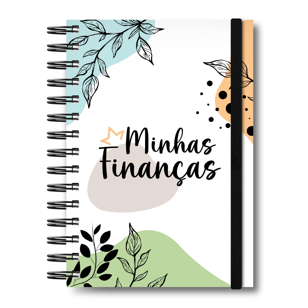Agenda Controle Organização Financeira Caderno Anotações Minhas Finanças Meus Ganhos Capa Dura