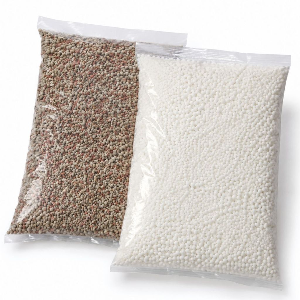 Kit Adubo NPK 10-10-10 + Ureia Fertilizante Plantas Fracas Folhas Amareladas Horta Jardim Vaso Flor