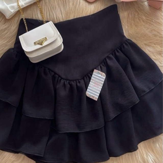 Shorts Saia Feminino Cintura Alta Ziper Lateral Tendência Blogueira 2026