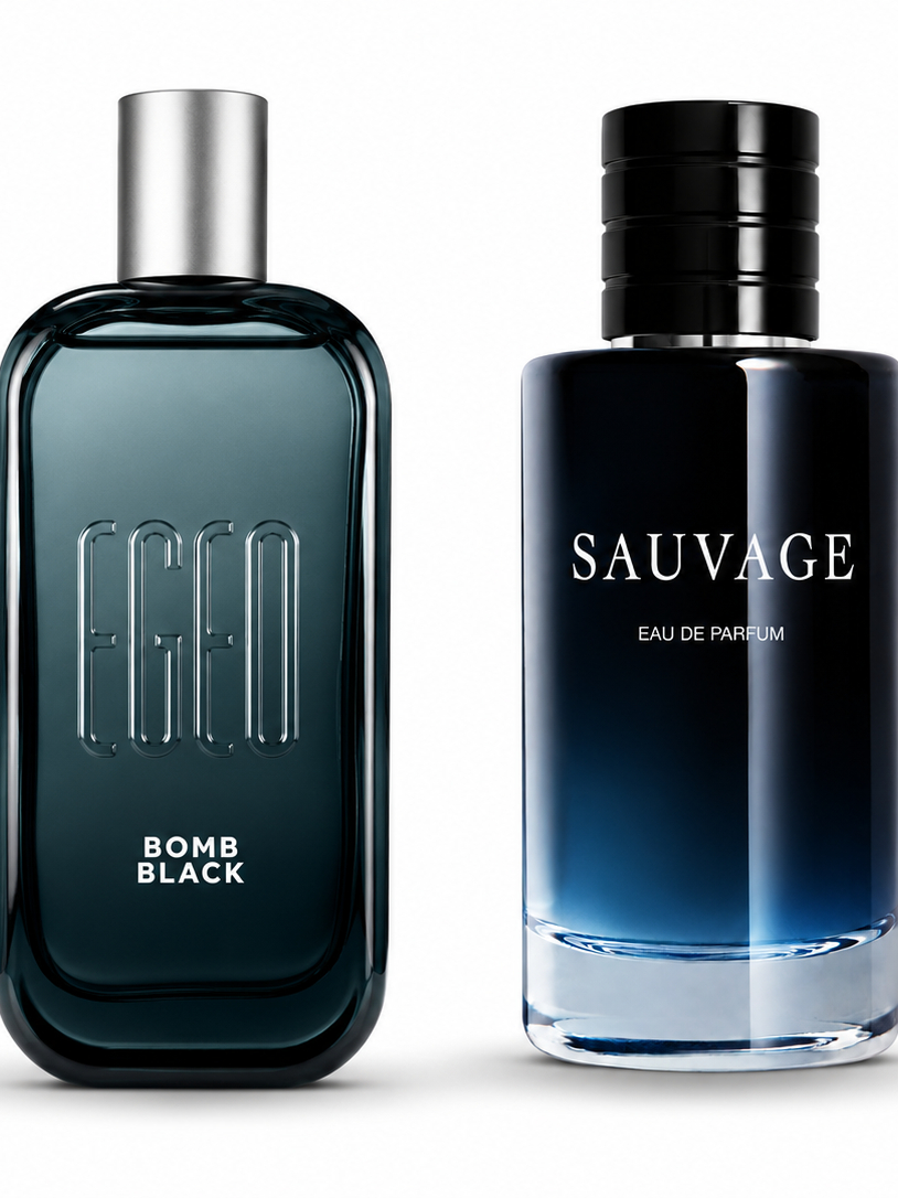 Kit Egeo Bomb Black Colônia e Salv | Duas Fragrâncias Marcantes 60ml cada