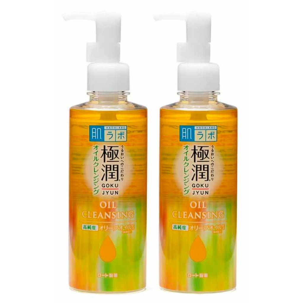 Kit 2 Hada Labo Gokujyun Oil Cleansing 200ml Original | Óleo de Limpeza Facial com Ácido Hialurônico   abo, Kit Hada Lab