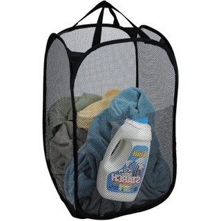 Cesto de Roupa Suja Dobrável 40x40x70cm Kit 2 Organizador Dobrável Lavanderia Quarto