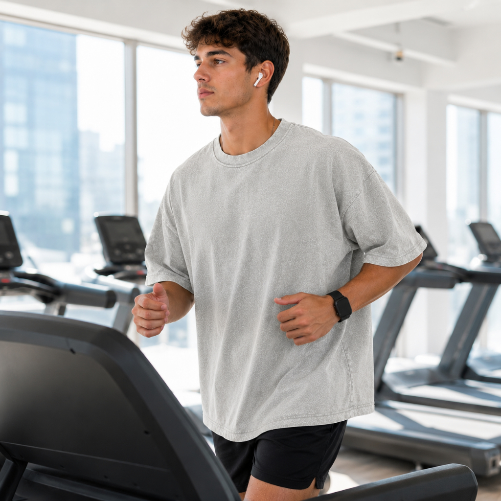 Camiseta Masculina Oversized Estonada Treino Academia Passeio Dia dos Pais