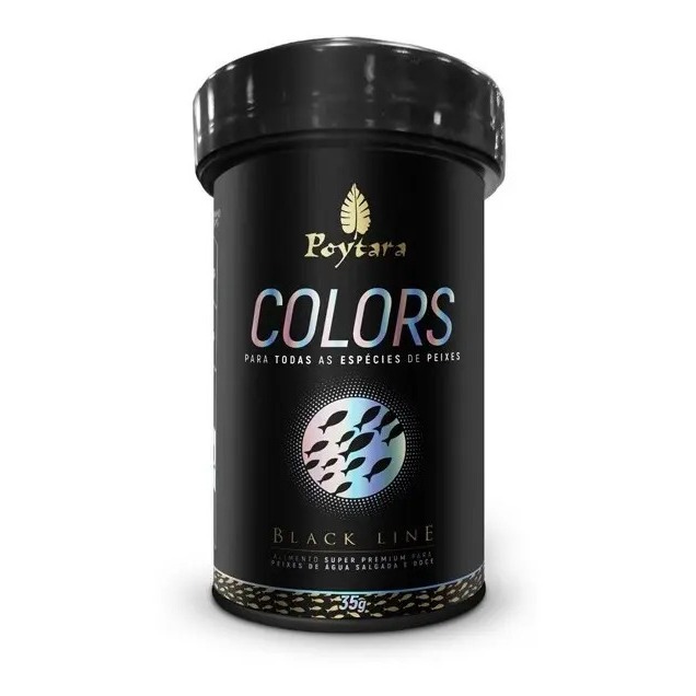 Ração Poytara Colors P/ Peixes De Agua Doce E Marinho 35g Poytara Ração Poytara
