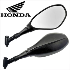 Par Retrovisor Modelo Esportivo Bmw F800 Gs650 360 Rosca Graus Articulado Haste Curta Moto Honda Titan Cb Xre Twister