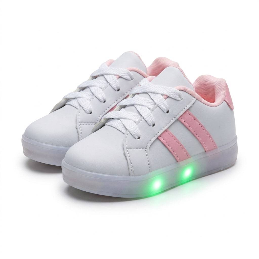Tênis Infantil para Menino e Menina com Led Luz Casual Confortável