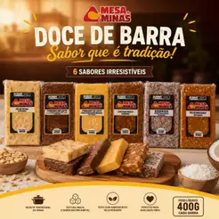 kit 6 Doce de Leite em Barra Mesa de Minas 400g