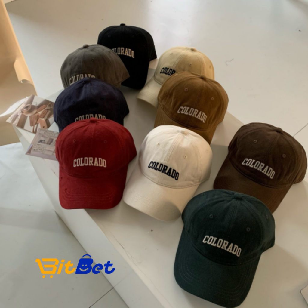 BONÉ Aba Curva Premium Regulagem Unissex Basebol Chapéu BORDADO BN-03