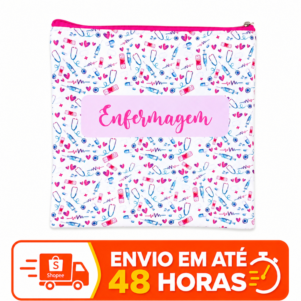 Porta Jaleco Transporte Enfermagem Medicina Odontologia Resistente Pratico